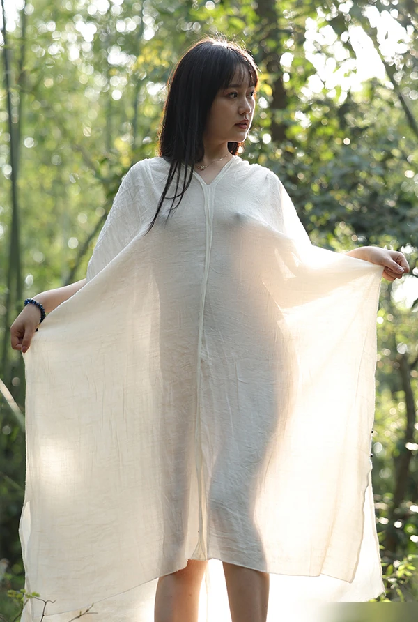 素人美女模特@糖糖 白衣竹林露出无圣光2